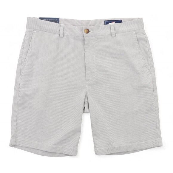 NWT Vineyard Vines 9" Pincord Stripe Breaker Short Mens 34 Anchor Gray New - Picture 2 of 5